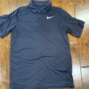Nike Dri-fit polo blue shirt size m